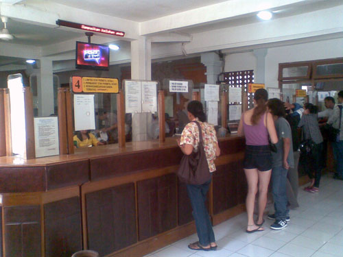 Imigrační úřad na Bali, poblíž letiště Denpasar