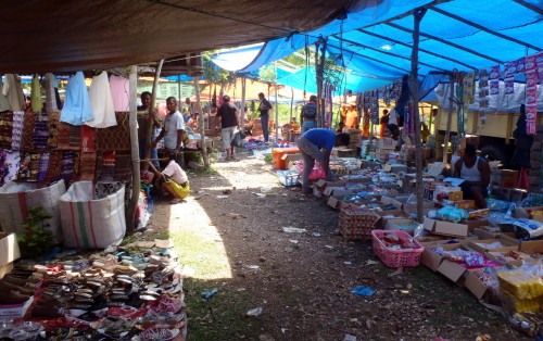 Indonésie západní Timor, trh.